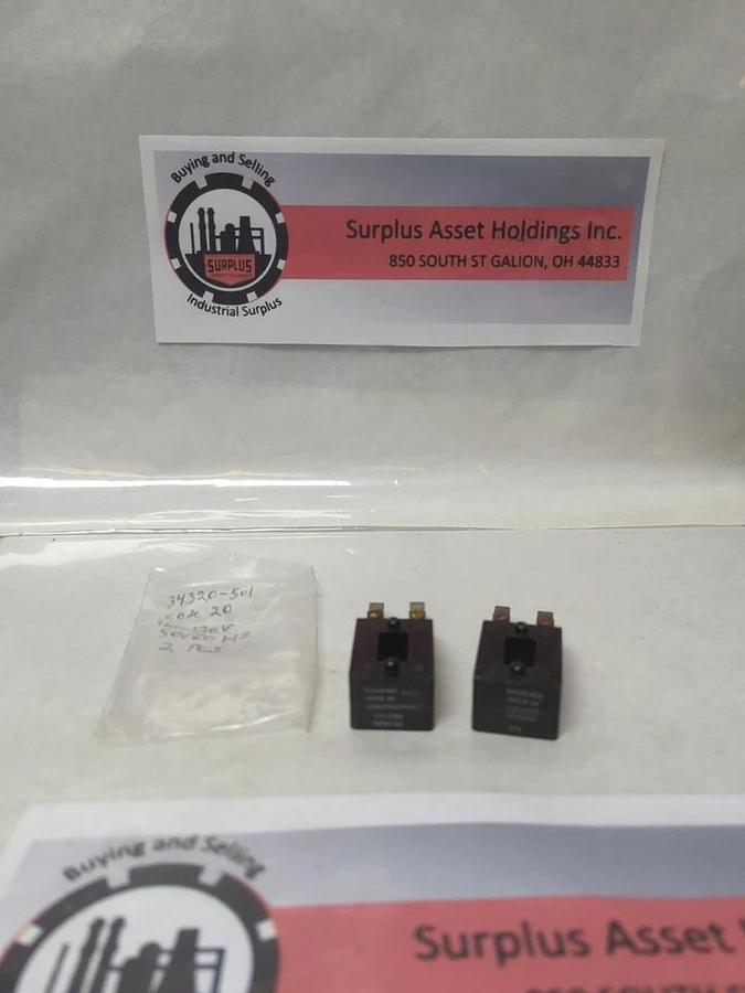 Used ARROW HART,34320-501,COIL 110-120V 50/60HZ LOT OF 2 PRE-OWNED