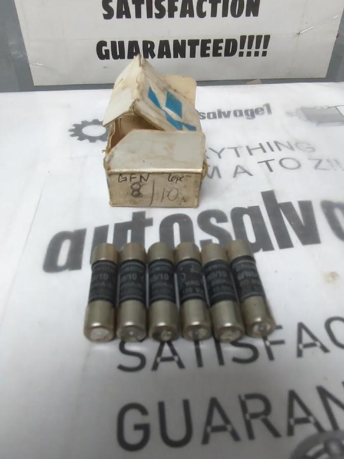 GOULD SHAWMUT,GFN 8/10,8/10 AMP TIME-DELAY FUSE250V BOX OF 6 NOS