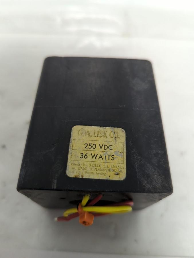 Used GW LISK,250VDC,COIL 2-WIRE 250VDC 36 WATTS PRE-OWNED