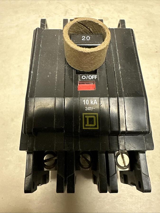 Square D,QOU320,20A 3 Pole Circuit Breaker