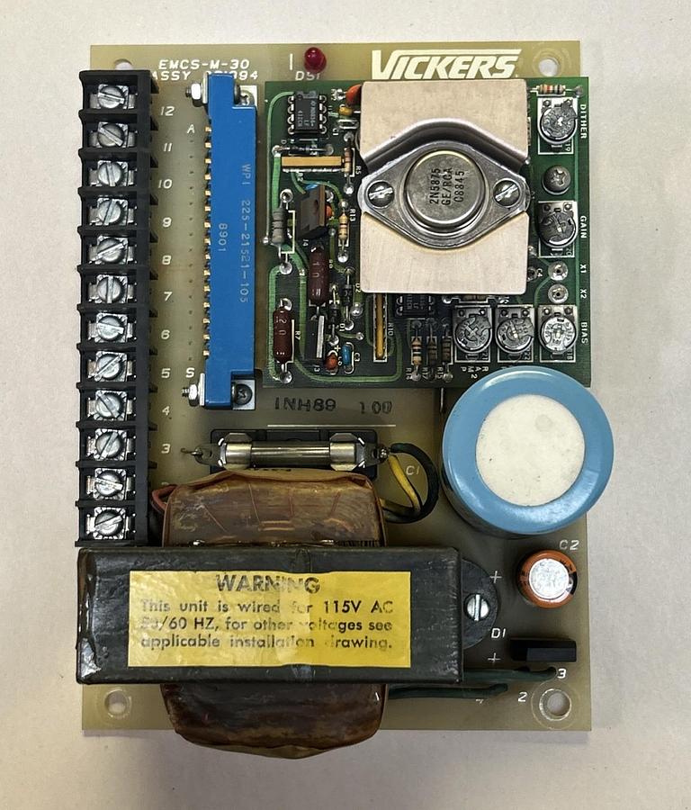 Used VICKERS,EMCS-M-30,POWER SUPPLY CIRCUIT BOARD