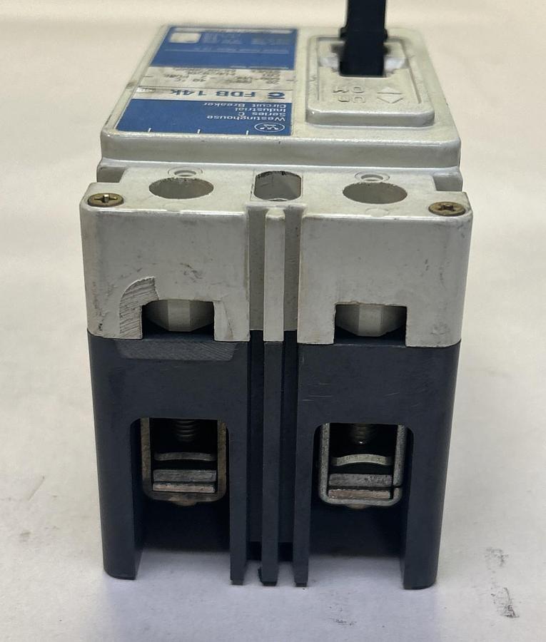 Used WESTINGHOUSE,FDB2020L,CIRCUIT BREAKER 20A 600V 2 POLE