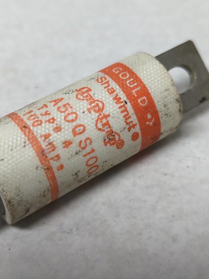 Used GOULD SHAWMUT,A50QS100,AMP-TRAP 100 AMP FUSE PRE-OWNED