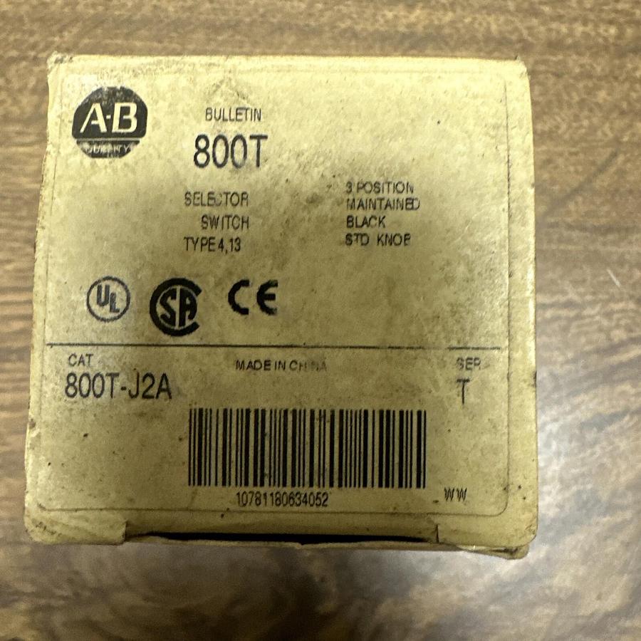 Allen Bradley,800T-J2,3 Position Selector Switch