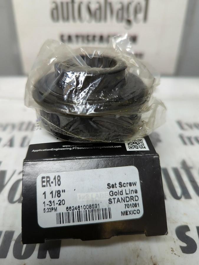 SEALMASTER,ER-18,SET SCREW BALL INSERT BEARING 1-1/8 INCH BORE NOS