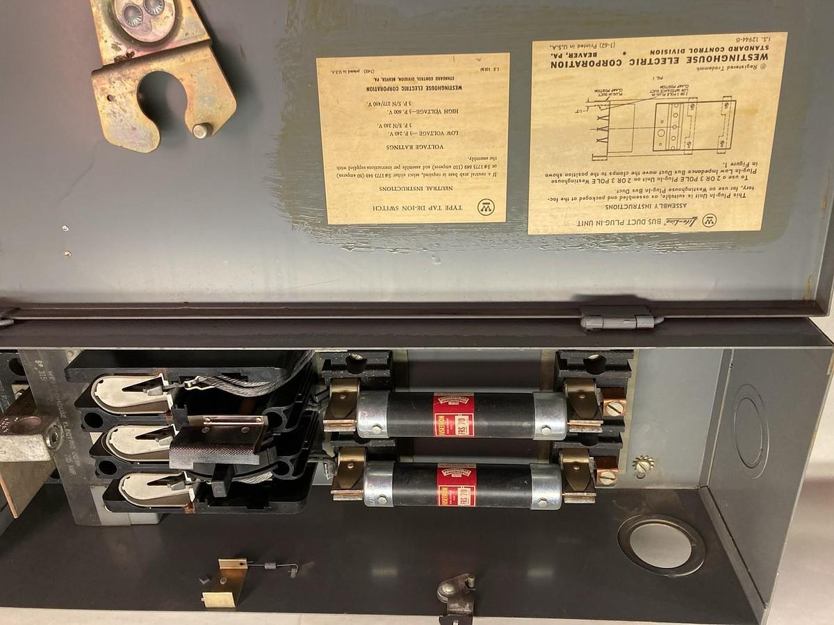 Used Westinghouse,371D 674 G05,TAP De-Ion BUS PLUG 100A 480V