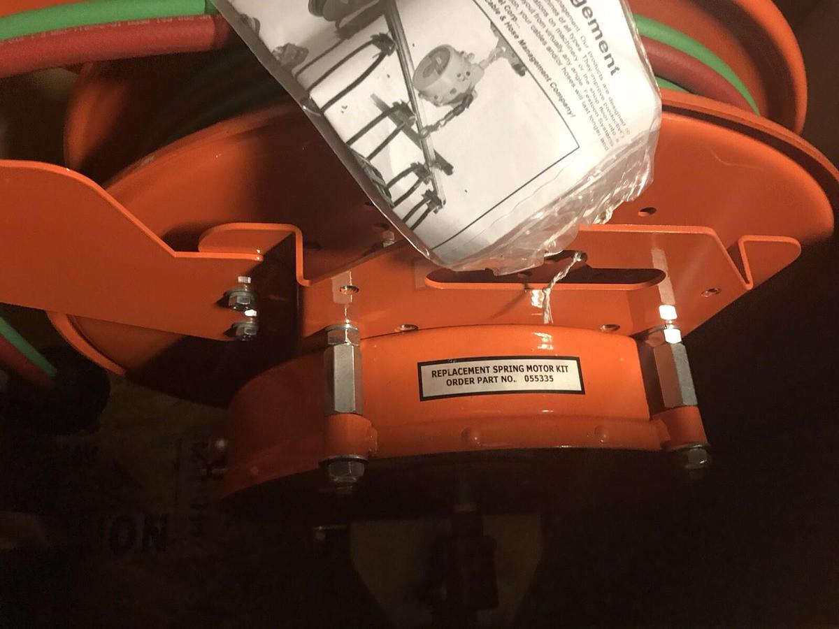 Used Hubbell Gleason,UH62-4-4-144524,WELD Cable Reel GR055316 100Ft 3/8" Oxy/ACET