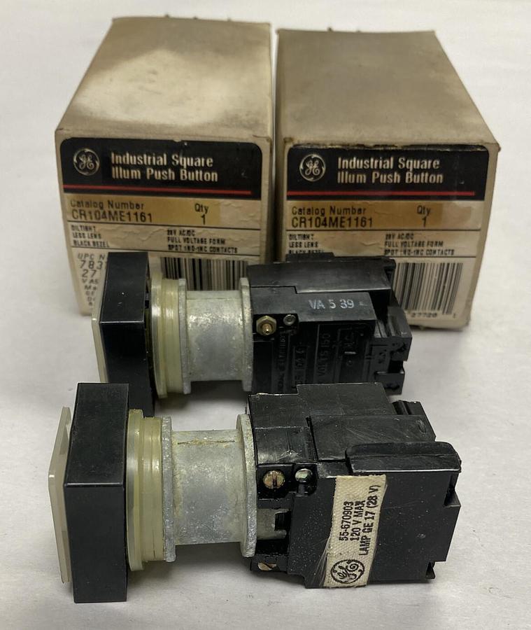 GENERAL ELECTRIC,CR104ME1161,PUSHBUTTON LOT OF 2 NOS