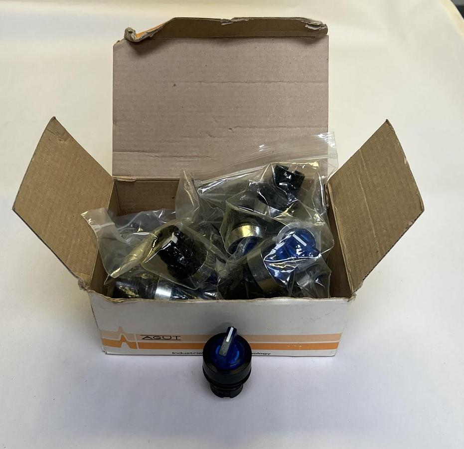 AGUT,PZS-J3GP4,BLUE SELECTOR SWITCH LOT OF 10 NOS