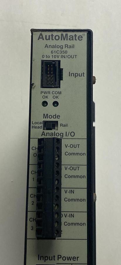 Used RELIANCE,61C350,ANALOG RAIL I/O MODULE