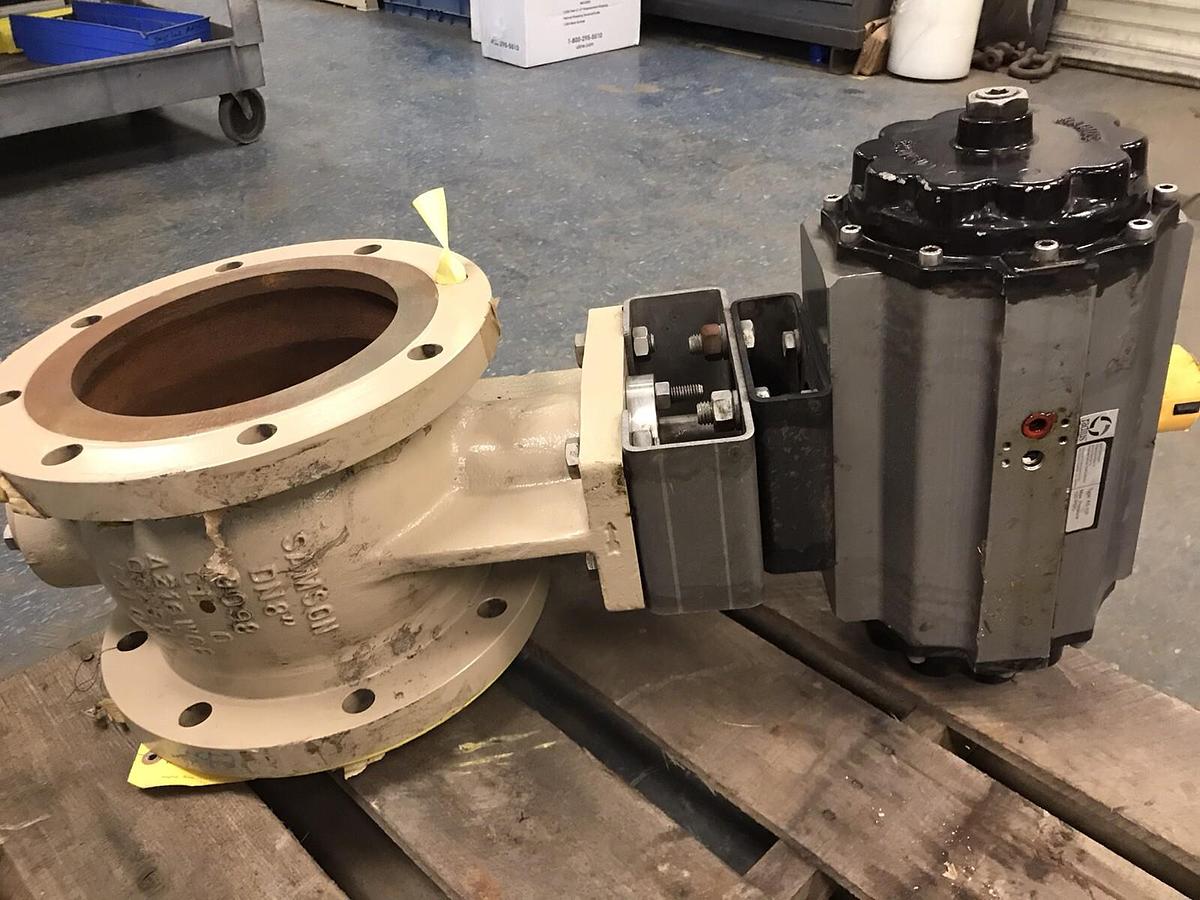 Samson,3310-02,8IN Butterfly Valve with Radius Pneumatic Actuator AS-100 120PSIG