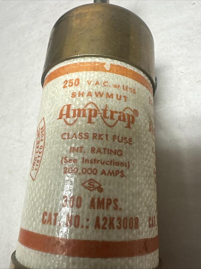 Shawmut,101,Amp-trap 300 Amp Class RK1 Fuse