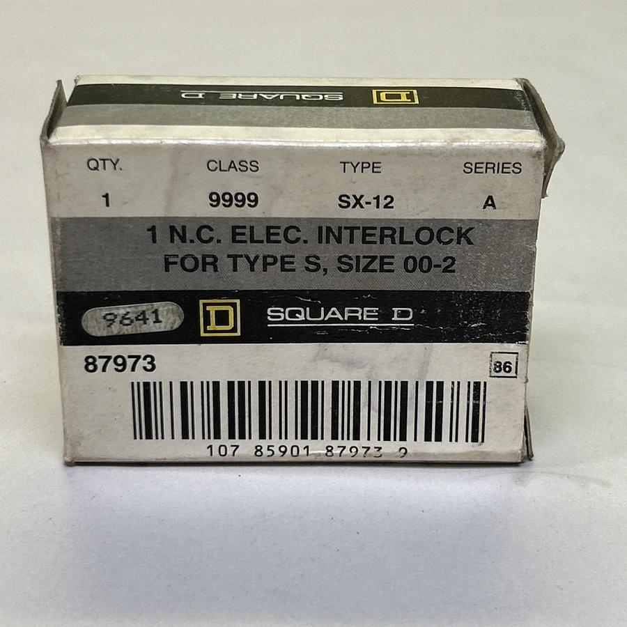 SQUARE D,9999SX-12,ELECTRICAL INTERLOCK SIZE 00-2 NOS