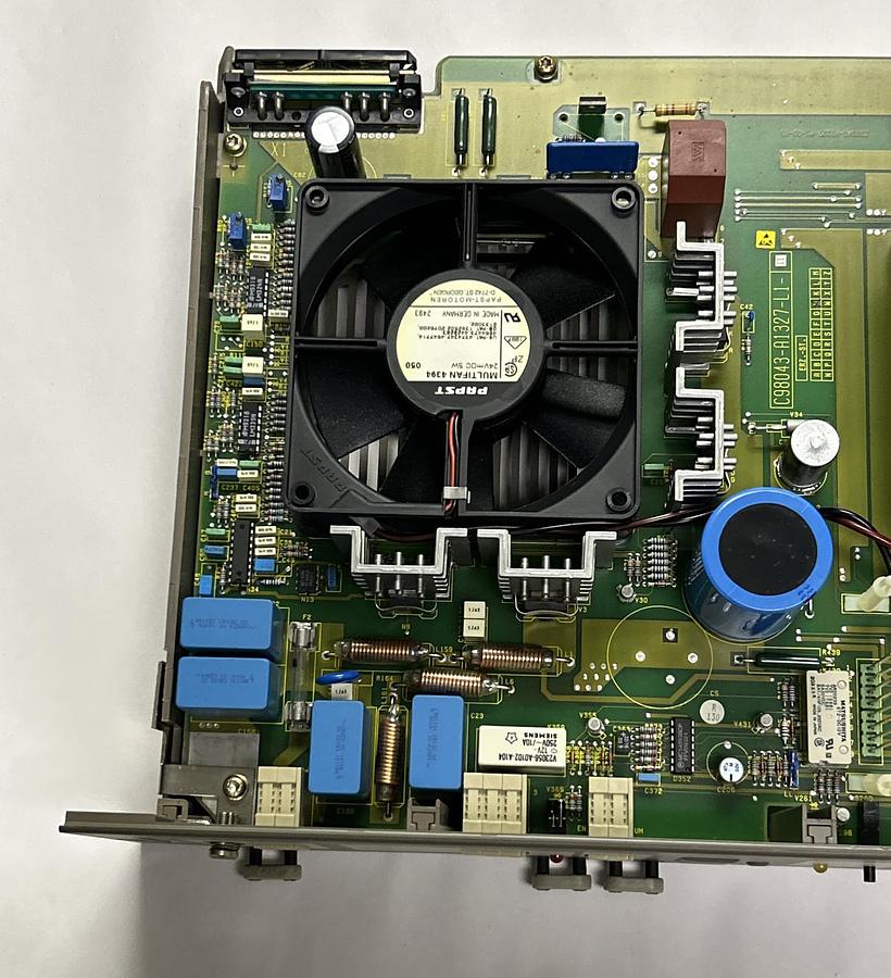 Used SIEMENS,6ES5955-3NA12,POWER SUPPLY 10A 24/5VDC