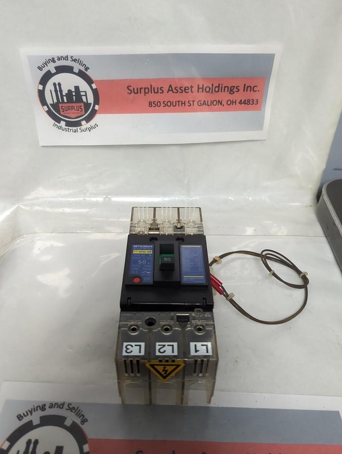 Used MITSUBISHI,NF50-SW,NO-FUSE CIRCUIT BREAKER 50 AMP PRE-OWNED