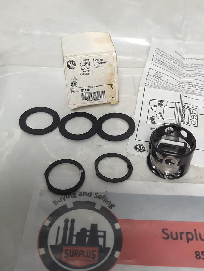 ALLEN BRADLEY,800H-N141A,SERIES A SELECTOR STOP SWITCH LOCKING ASSEMBLY NOS