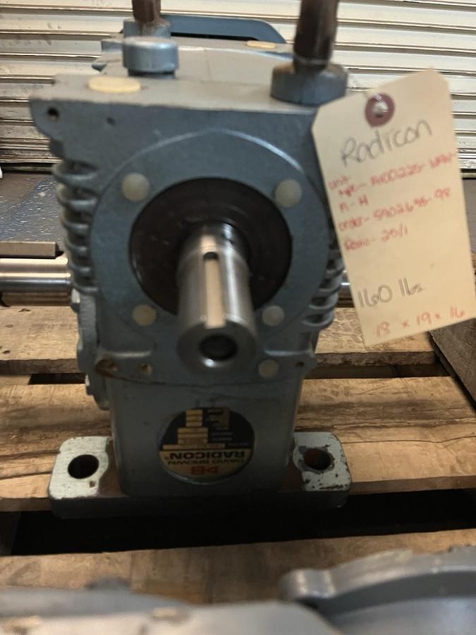 Used RADICON,A100225 WRN-A-----H,GEAR SPEED REDUCER RATIO 25
