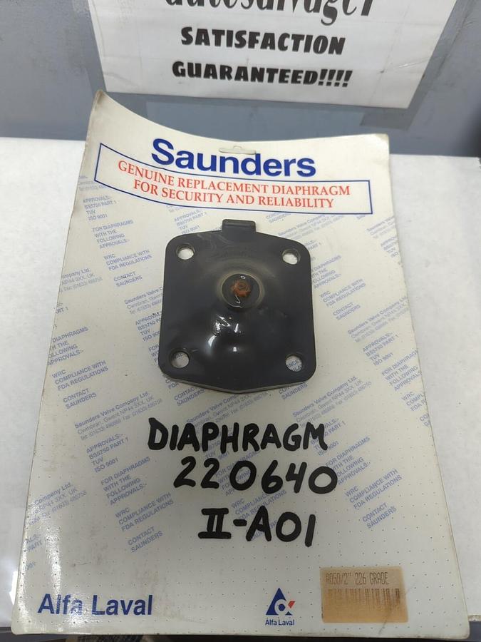 SAUNDERS,A050,2 INCH 226 GRADE REPLACEMENT DIAPHRAGM NOS