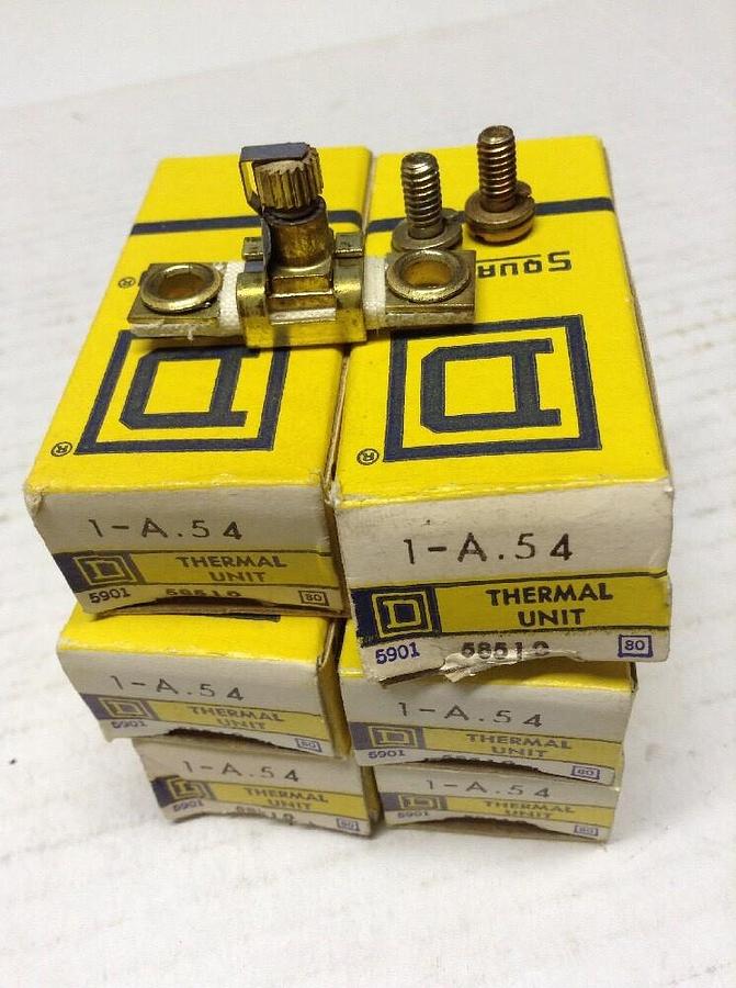 Square D,1-A.54,Thermal Unit 58510 LOT OF 6