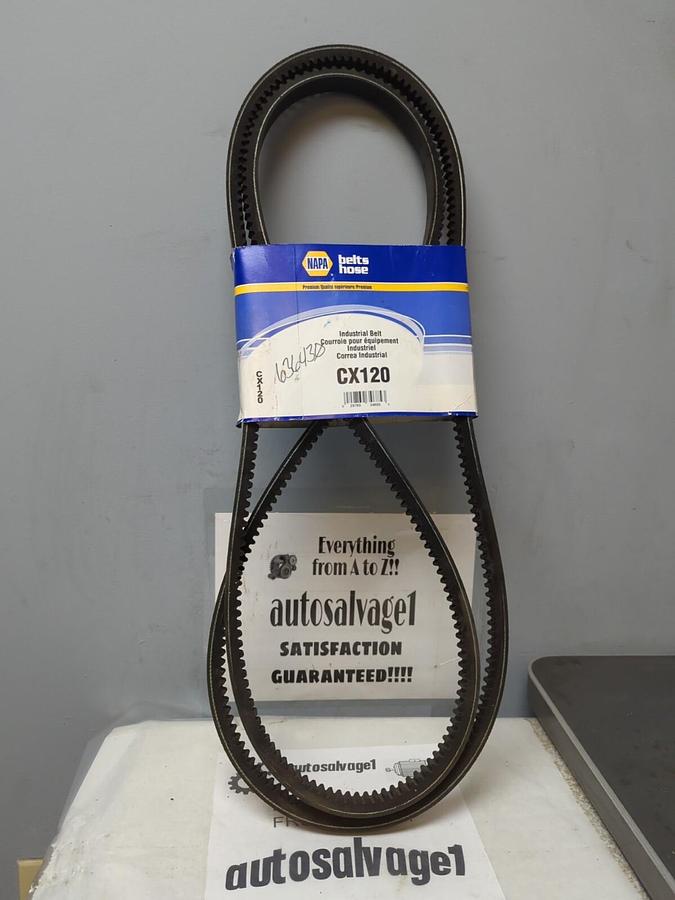 NAPA,CX120,INDUSTRIAL NOTCH V-BELT 7/8 IN X 124 IN NOS