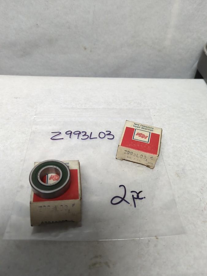 NDH DELCO,Z993L03,BALL BEARING LOT OF 2 NOS