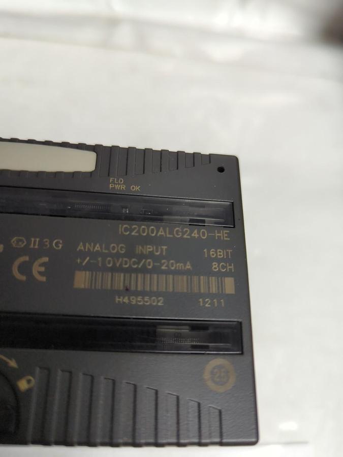 Used GE FANUC,IC200ALG240-HE,ANALOG INPUT 16BIT 8CH PRE-OWNED