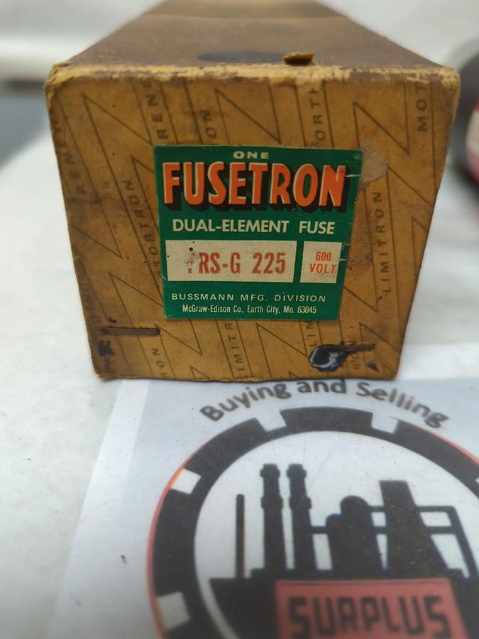 COOPER BUSSMANN,FRS-G-225,FUSETRON 225 AMP FUSE NOS