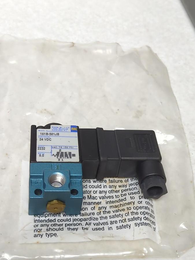 MAC VALVES,161B 501JB,SOLENOID VALVE NOS
