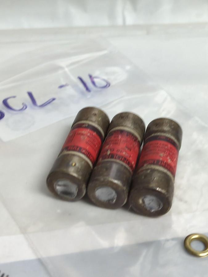 Used ECONOMY,JCL-10,CLASSJ FUSE 10 AMP LOT OF 3 PRE-OWNED