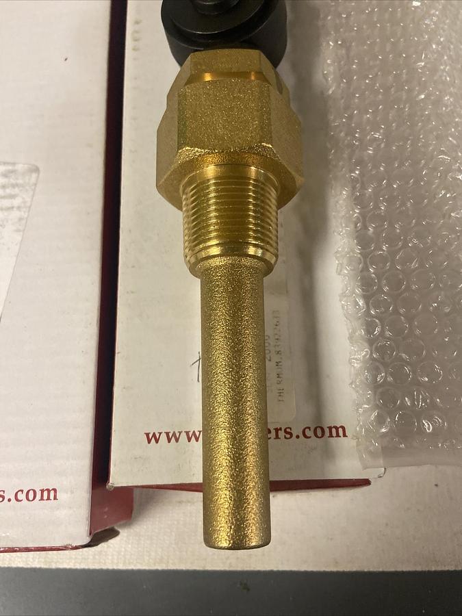 Used Winters,TIM100,Thermometer Analog 30-240 Deg 3/4 IN NPT 9 IN Length  Lot of 2