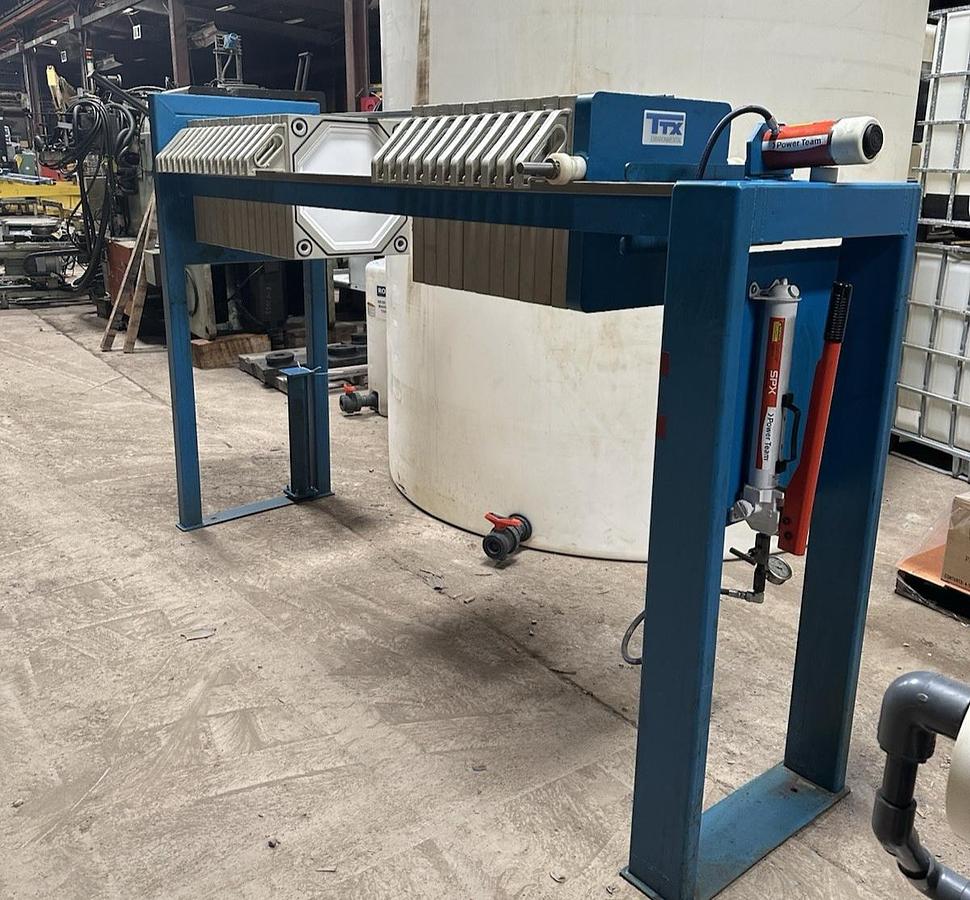 Used Therma-Tron-X Environmental 26 Plates 6800PSI 96" Filter Press