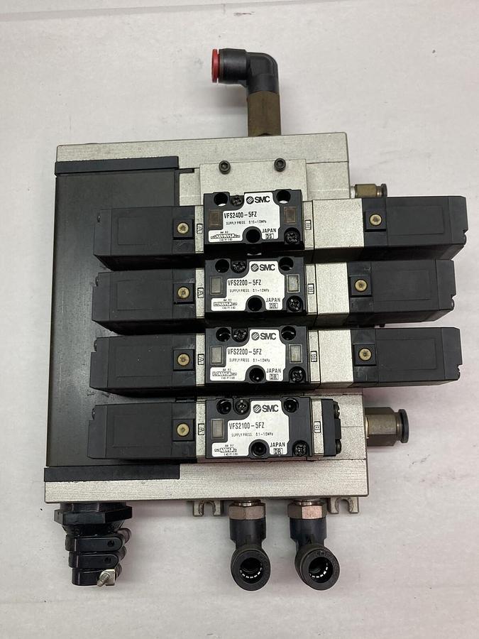 SMC,VFS2400-5FZ,Solenoid Valve Assembly Manifold Block