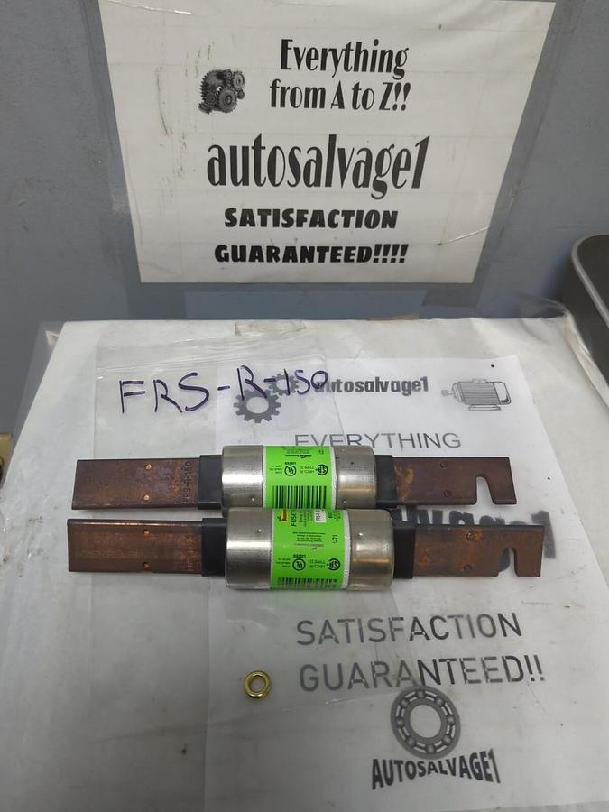 COOPER BUSSMANN,FRS-R-150,FUSETRON 150 AMP FUSES LOT OF 2 NOS