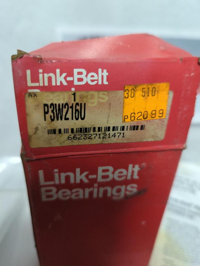 LINK BELT,P3W216U,PILLOW BLOCK BEARING 1 INCH BORE NOS