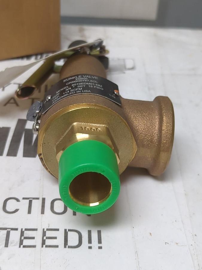 KUNKLE VALVE,6010EDM01-NM-0015,SAFETY RELIEF VALVE 3/4 INCH