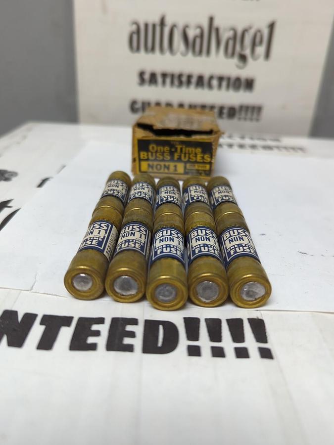 COOPER BUSSMANN,NON 1,ONE-TIME  1 AMP FUSES BOX OF 10 NOS