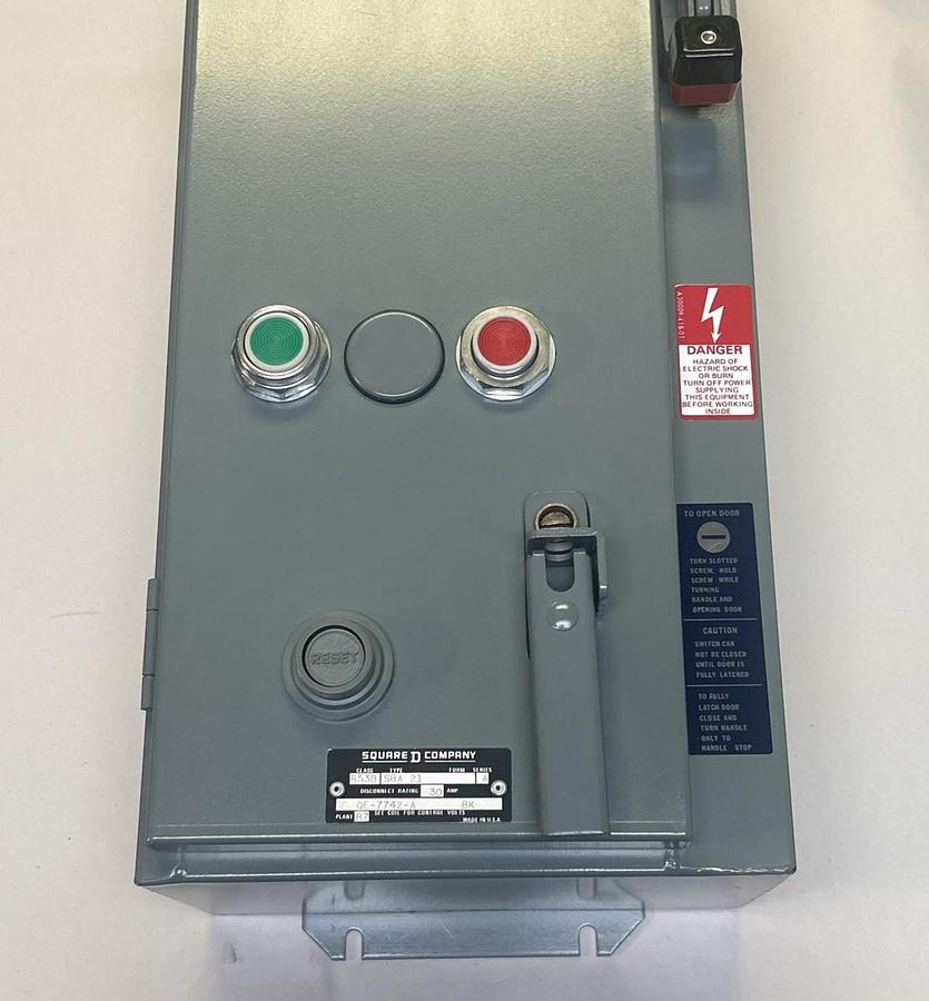 SQUARE D,8538SBA21,COMBINATION MOTOR STARTER SIZE 0 30A 600V NOS