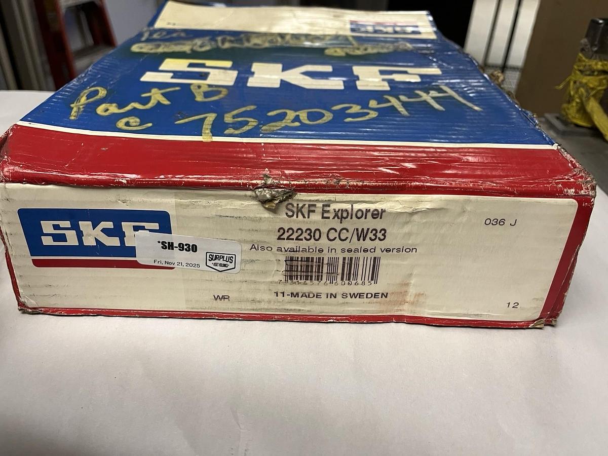 SKF,22230 CC/W33,SPHERICAL ROLLER BEARING 150MM BORE NOS