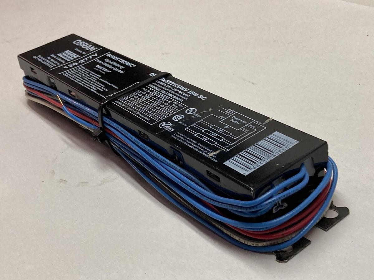 Osram,QHE 3x32T8/UNV ISN-SC,Fluorescent Lamp Ballast 120-277V 50/60 HZ
