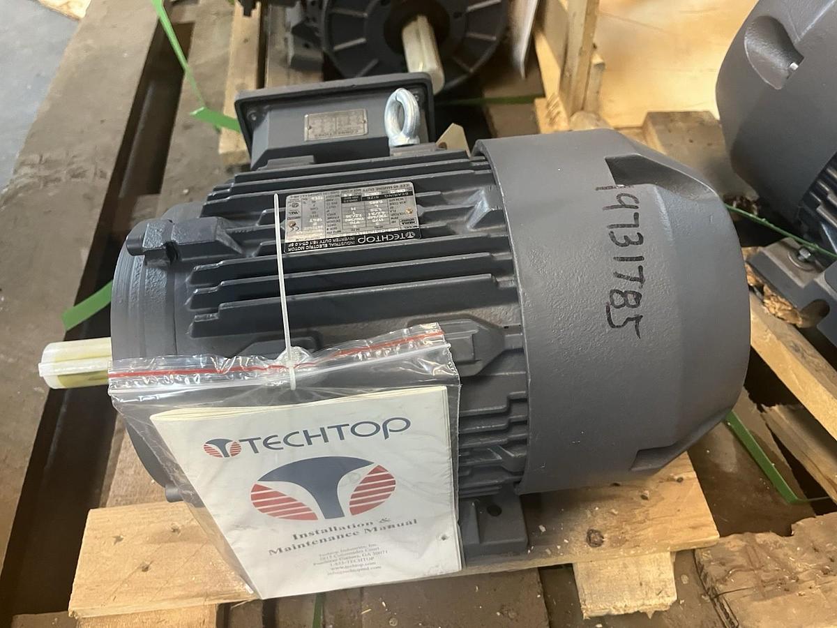 TECHTOP,GR3-CI-TF-184T-6-B-D-2,INVERTER DUTY MOTOR 2HP 1175RPM 3PH 184T