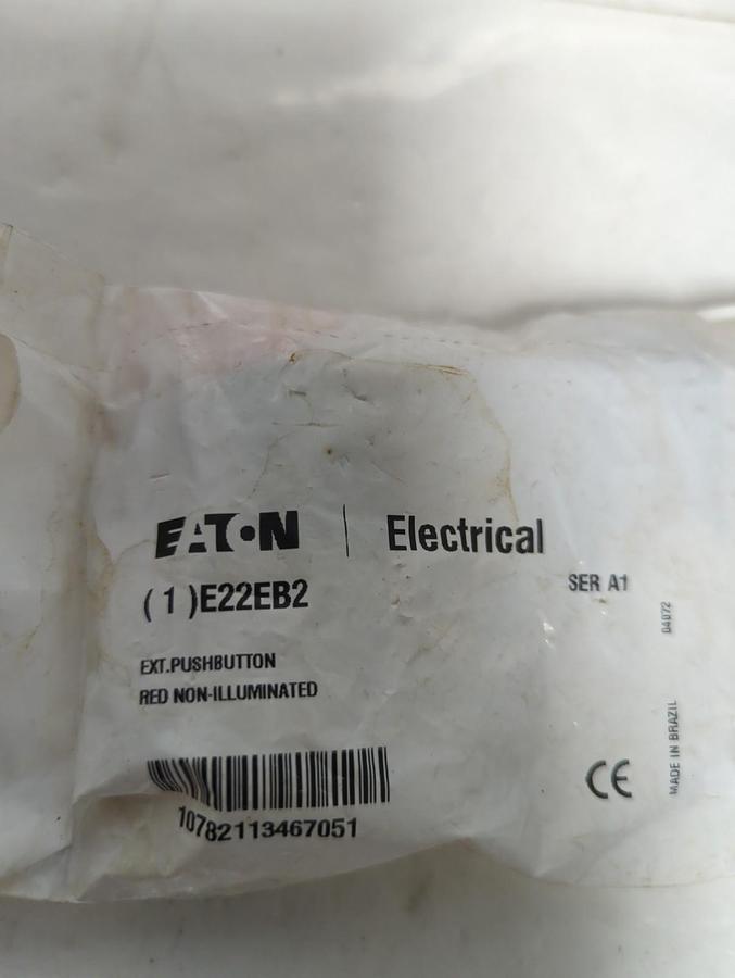 EATON,E22EB2,SERIES A1 PUSH BUTTON RED NON-ILLUMINATED LOT OF 2 NOS