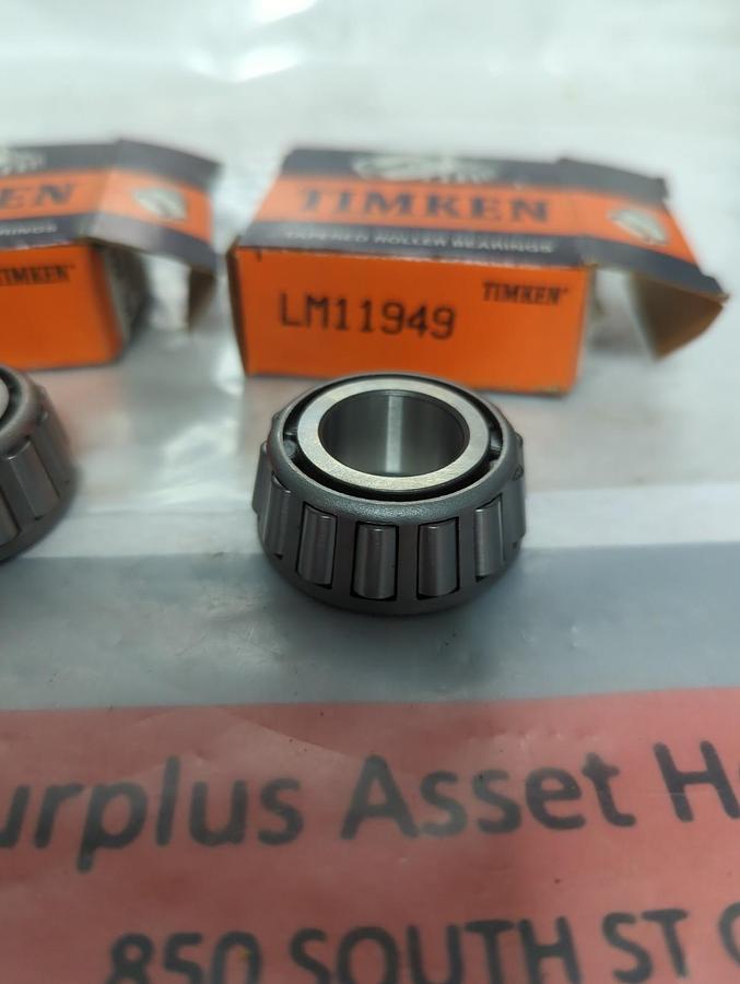 TIMKEN,LM11949,ROLLER BEARING CONE LOT OF 2 NOS