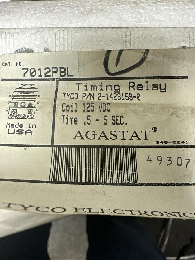 Agastat,1423159-0,Timing Relay NEW