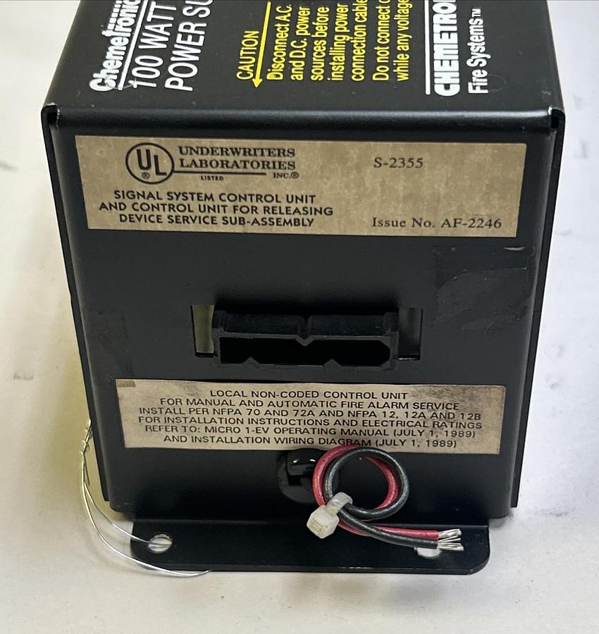 Used CHEMETRON,SN7-010-0449,POWER SUPPLY 100 WATT 24VDC