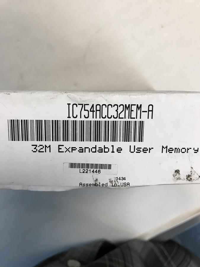 Used GE,IC754ACC32MEM-A,32M Expandable User Memory