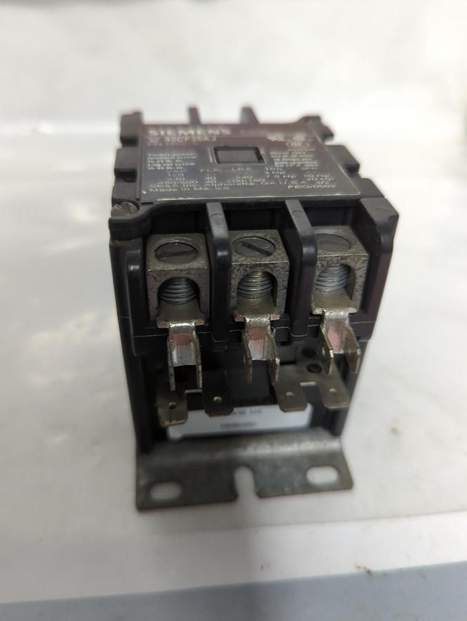 Used SIEMENS,42CF35AJ,DEFINITE PURPOSE CONTACTOR PRE-OWNED