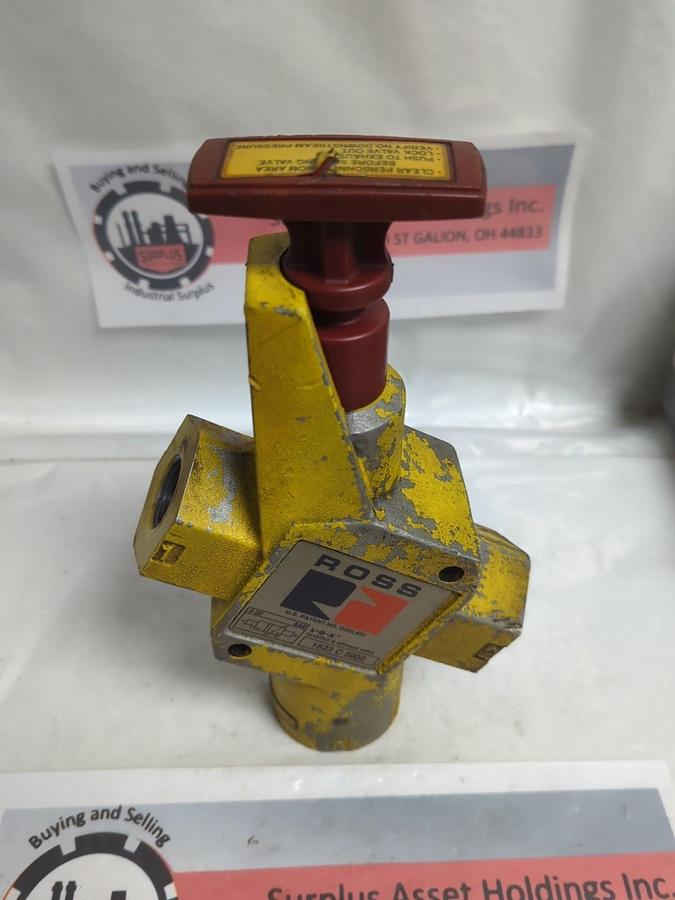 Used ROSS,1523 C 5002,SAFETY LOCK OT VALVE USED