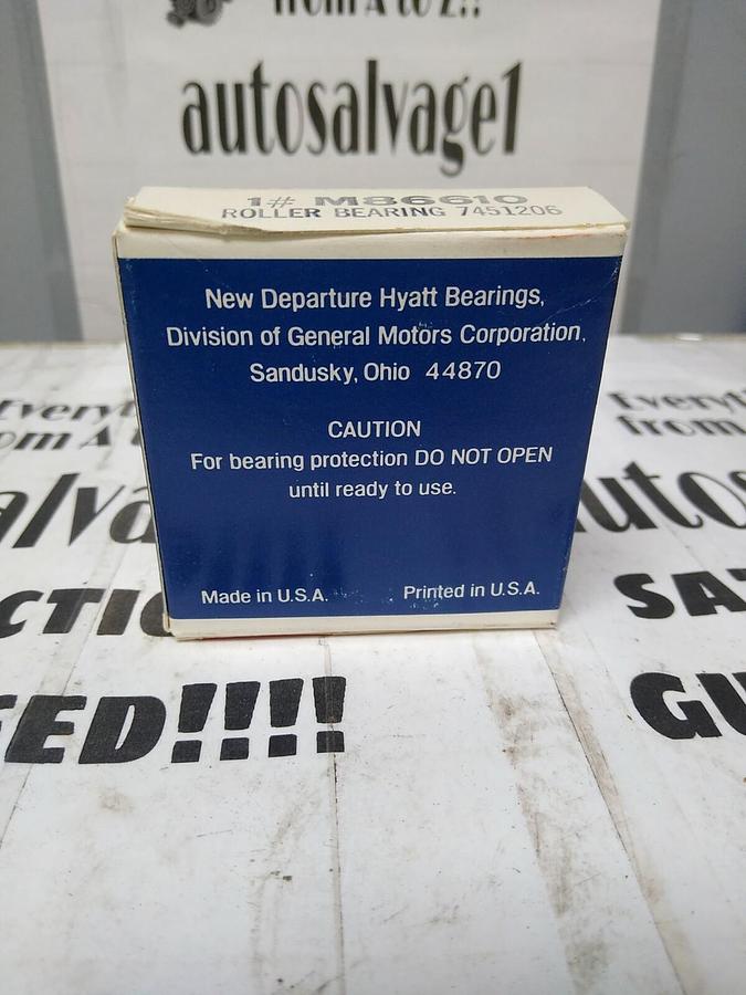 Used Delco,M86610,Roller Bearing Cup NOS