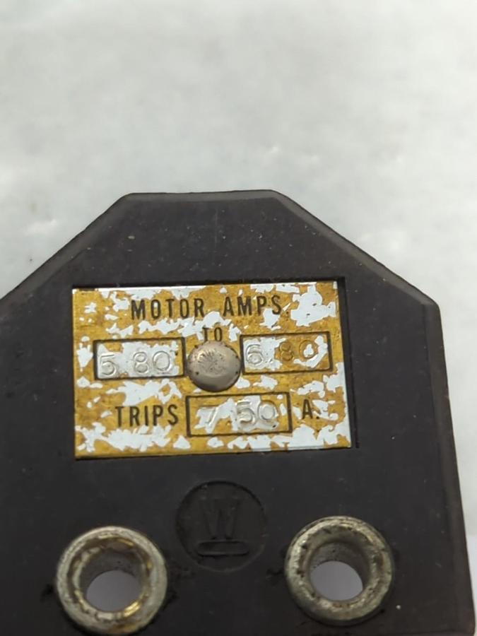 Used WESTINGHOUSE,TYPE MW,OVERLOAD THERMAL HEATER RELAY LOT OF 3 MISSING SCREWS USED