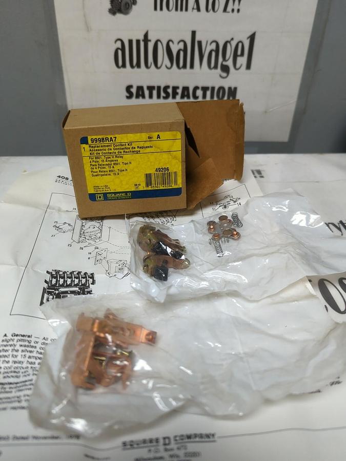 SQUARE D,9998RA7,SERIES-A REPLACEMENT CONTACT KIT NOS